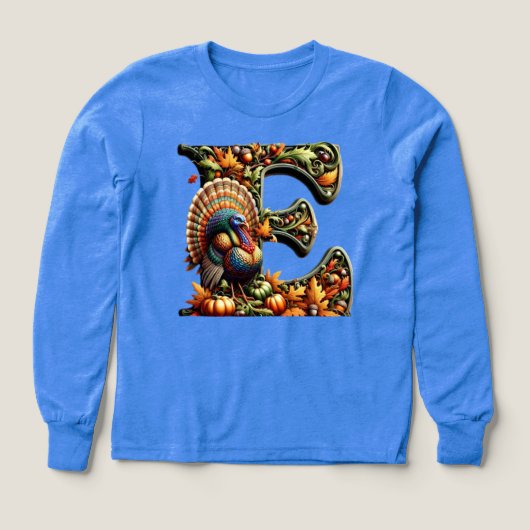 Letter E Thanksgiving style gift  (Design Vorderseite)