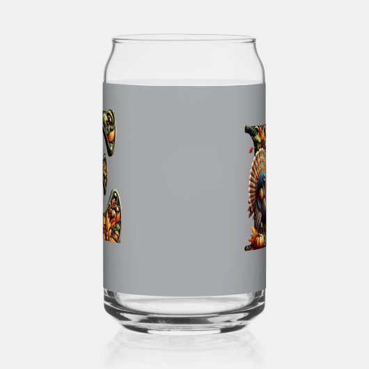 Letter E Thanksgiving style gift Dosenglas (Rechts)