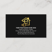 Letter-e-Zuhause-Blitzrahmen Visitenkarte (Rückseite)