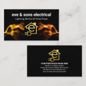 Letter-e-Zuhause-Blitzrahmen Visitenkarte (Vorne/Hinten)