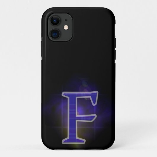 Letter F Case-Mate iPhone Hülle (Rückseite)