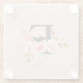 Letter F Glasuntersetzer (Rückseite)