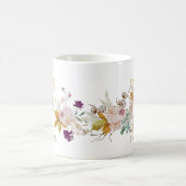 Letter F - Gold Floral Name Schwesterkollege Freun Kaffeetasse (Mittel)