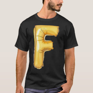 Letter F Hauptstadt Alphabet Camouflage Initial T-Shirt