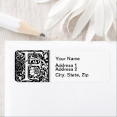 Letter F Mittelalterliche Monogram Art Nouveau (Insitu)