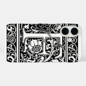Letter F Mittelalterliche Monogram Art Nouveau Case-Mate iPhone Hülle (Rückseite (Horizontal))