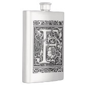 Letter F Mittelalterliche Monogram Art Nouveau Flachmann (Rechts)