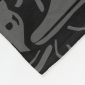 Letter F Mittelalterliche Monogram Art Nouveau Fleecedecke (Ecke)