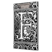 Letter F Mittelalterliche Monogram Art Nouveau Klemmbrett (Links)