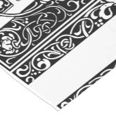 Letter F Mittelalterliche Monogram Art Nouveau Kurzer Tischläufer (Ecke)