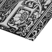 Letter F Mittelalterliche Monogram Art Nouveau Schneidebrett (Ecke)