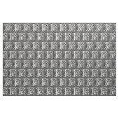 Letter F Mittelalterliche Monogram Art Nouveau Stoff (Yard (91,4 cm))