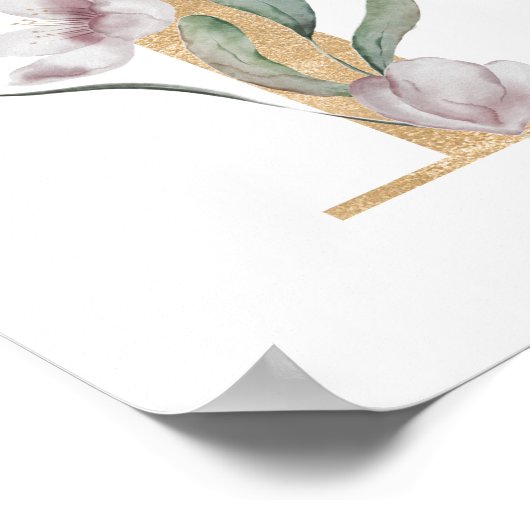 Letter F Monogram Poster (Ecke)