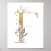 Letter F Monogram Poster (Vorne)