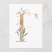 Letter F Monogram Postkarte (Vorderseite)