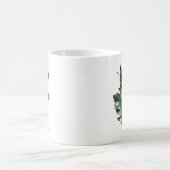 Letter F Monogram | Tropical Monstera Personalisie Kaffeetasse (Mittel)