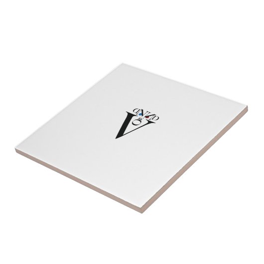 Letter Face Keramik Tile Fliese (Seite)