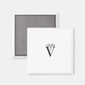 Letter Face Magnet (Vorderseite/Rückseite)