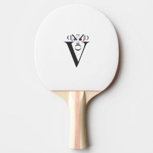 Letter Face Ping Pong Paddle Tischtennis Schläger