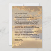 Letter from God Faith Encouragement & Blessings  Karte (Vorderseite)