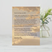 Letter from God Faith Encouragement & Blessings  Karte (Stehend Vorderseite)
