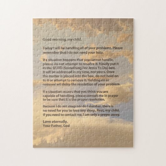 Letter From God Jigsaw Puzzle (Vertikal)