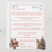 Letter from Santa Claus Snowflakes Reindeer (Vorderseite)
