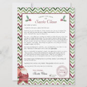 Letter from Santa for Older Kids Einladung (Vorderseite)