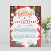 Letter from Santa Nice List Certificate Christmas (Stehend Vorderseite)