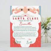 Letter from Santa Nice List Certificate Christmas (Stehend Vorderseite)