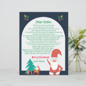 Letter from Santa Nordic Merry Christmas (Stehend Vorderseite)