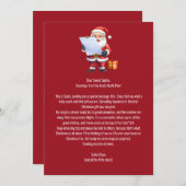 Letter From Santa's Desk Einladung (Vorne/Hinten)