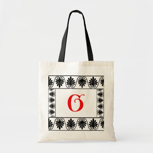Letter G Border Bag Tragetasche (Vorne)