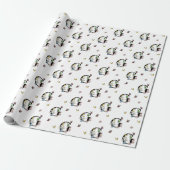 Letter G Floral Watercolor Butterfly Monogramm Geschenkpapier (Ungerollt)