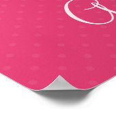 Letter G Initial Alphabet Poster für Mädchen (Ecke)