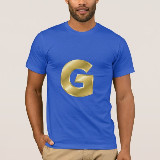 Letter G Men Basic Bella Leinwand T - Shirt (Vorderseite)