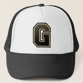 Letter "G" mit Monogramm Trucker Hat Truckerkappe
