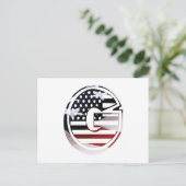 Letter G Monogram Initial USA Postkarte (Stehend Vorderseite)