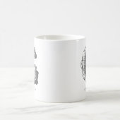 Letter G Monogram, Modern Name Kaffeetasse (Mittel)