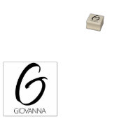 Letter G Monogram Personalisierte Gummi-Briefmarke Gummistempel (Stempel)