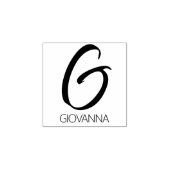 Letter G Monogram Personalisierte Gummi-Briefmarke Gummistempel (Prägung)