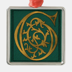 Letter G Ornament Aus Metall