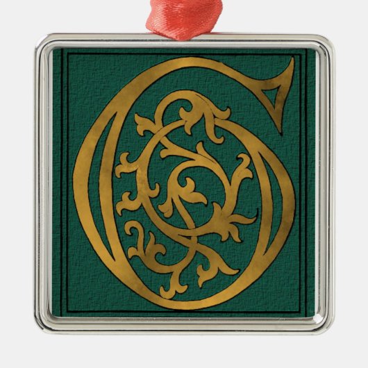 Letter G Ornament Aus Metall (Vorne)