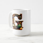 Letter G Thanksgiving style Kaffeetasse (Vorderseite Links)