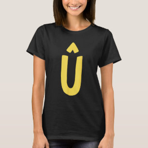 Letter € groß und fett in gelb T-Shirt