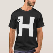 Letter H Alphabet Initial Monogram T-Shirt (Vorderseite)