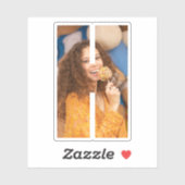 Letter H Alphabet & Photo Custom-Cut Vinyl Sticker (Blatt)