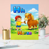 Letter H Alphabet Poster – H is for Horse (Hochzeit)
