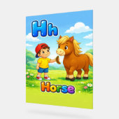 Letter H Alphabet Poster – H is for Horse (Winkel)