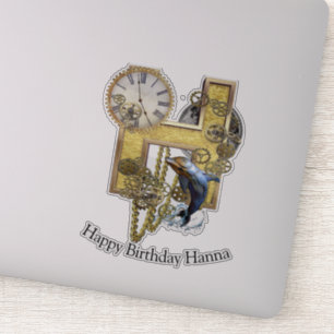 Letter H Birthday Anpassungsaufkleber Aufkleber